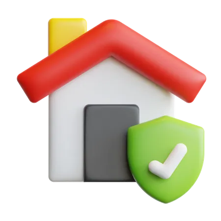 Seguro de hogar  3D Icon