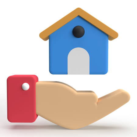 Seguro de hogar  3D Icon