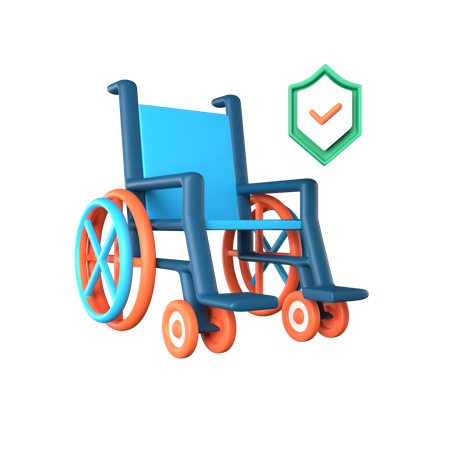 Los seguros de invalidez  3D Icon