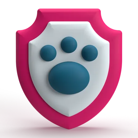 Seguro para mascotas  3D Icon