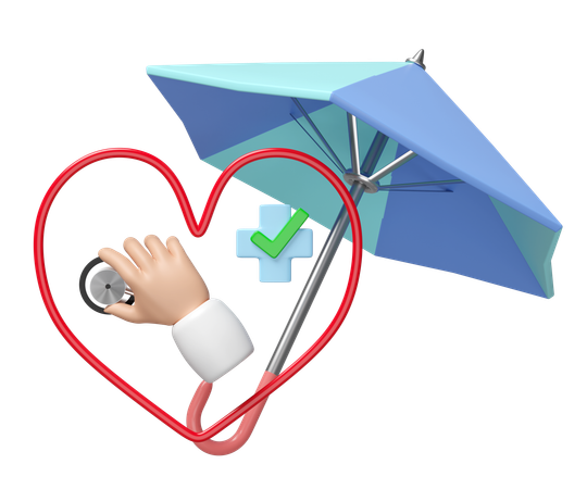 Seguro médico  3D Icon