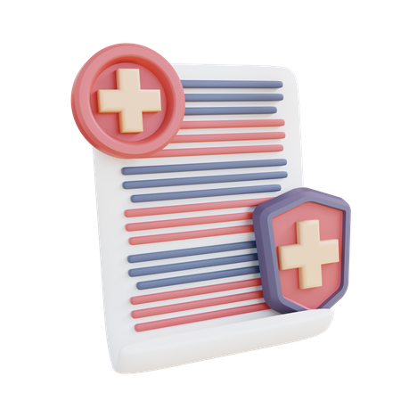 Seguro médico  3D Icon