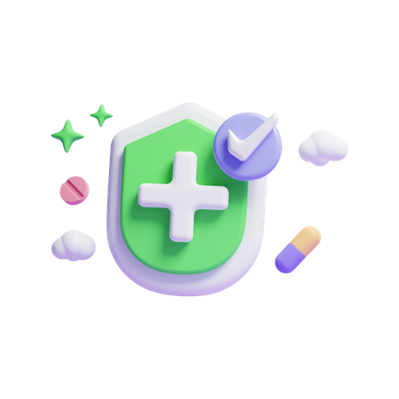 Seguro médico  3D Icon