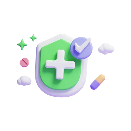 Seguro médico  3D Icon