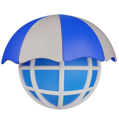 Seguro mundial  3D Icon