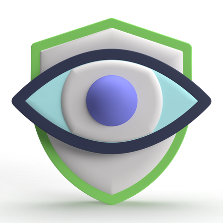 Seguro ocular  3D Icon