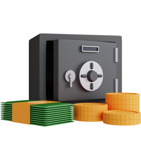 Dinheiro seguro  3D Icon
