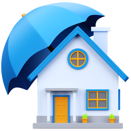 Seguro Residencial  3D Icon