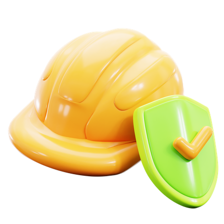 Seguro de trabalho  3D Icon