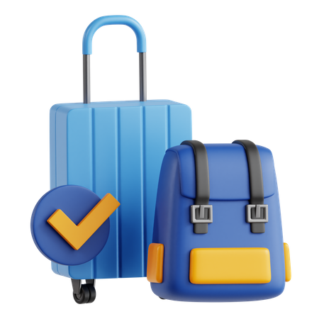 Seguro de viagem  3D Icon