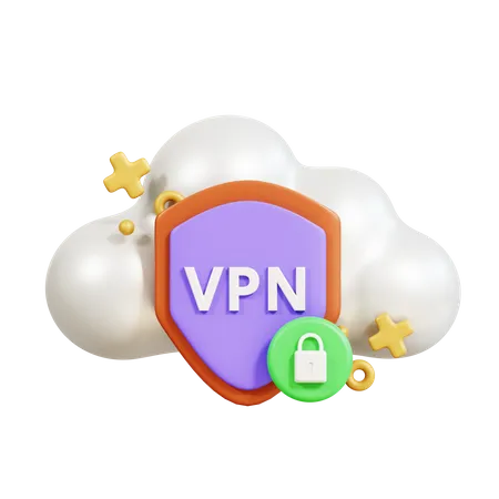 VPN segura  3D Icon