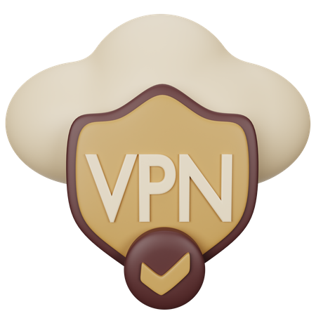 VPN segura  3D Icon