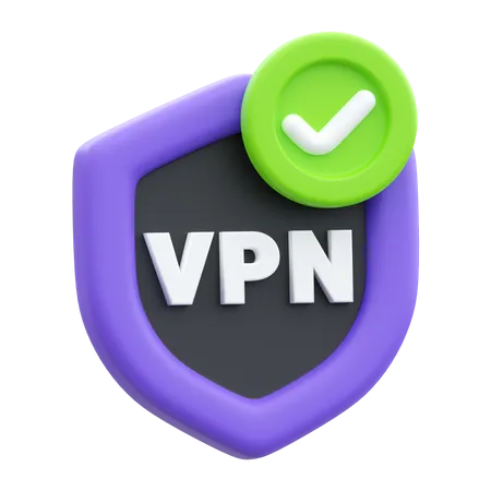 Segurança VPN segura  3D Icon