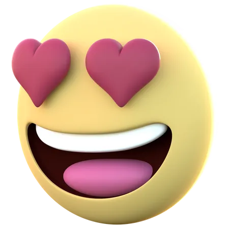 Sehr glücklich  3D Emoji
