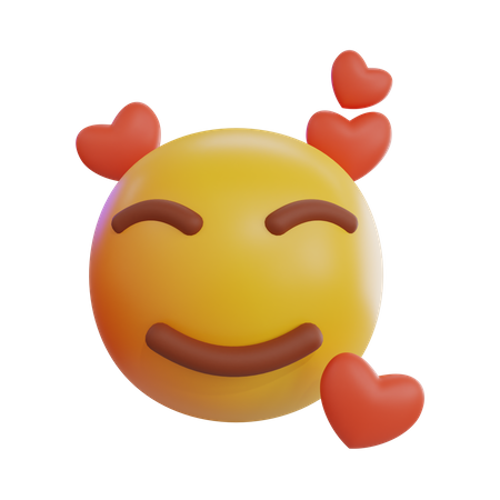 Sehr glückliches Emoji  3D Icon