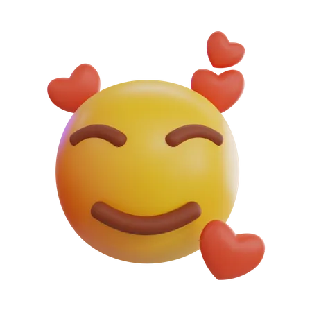 Sehr glückliches Emoji  3D Icon