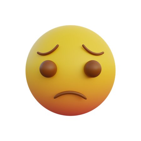 Sehr trauriges Gesicht Emoticon  3D Emoji