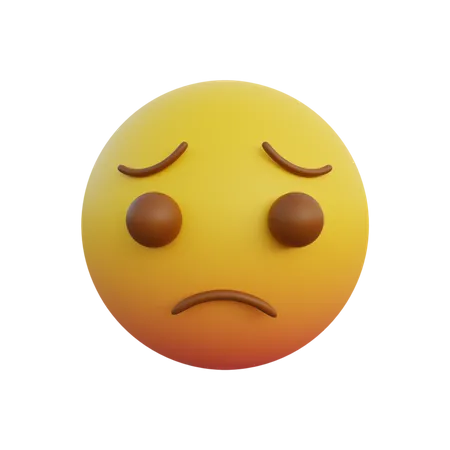 Sehr trauriges Gesicht Emoticon  3D Emoji