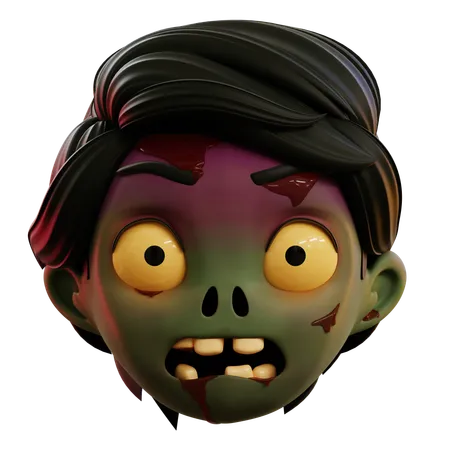 Sehr verängstigter Zombie  3D Icon