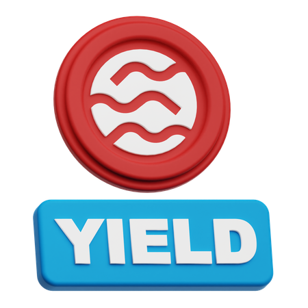 Seja rendimento  3D Icon