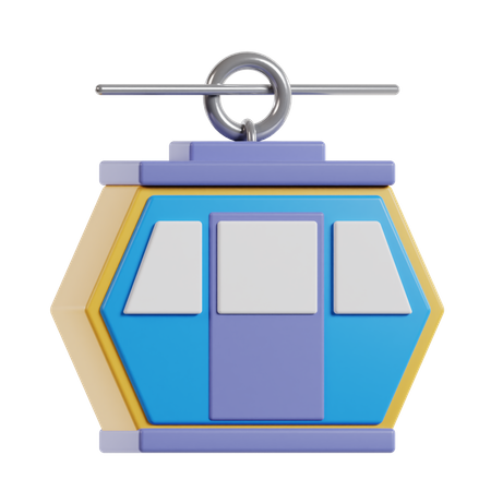 Seilbahn  3D Icon