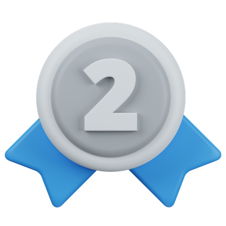 Zweite Medaille  3D Icon