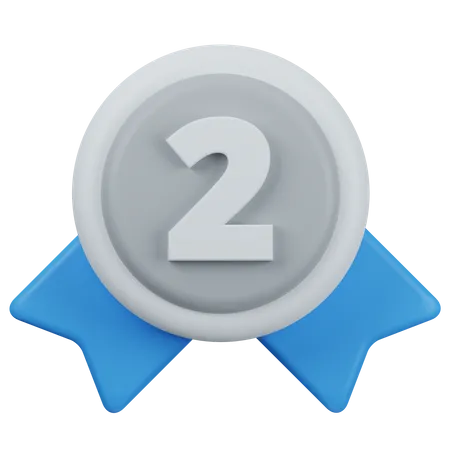 Zweite Medaille  3D Icon