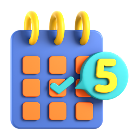 Selecionador de data  3D Icon