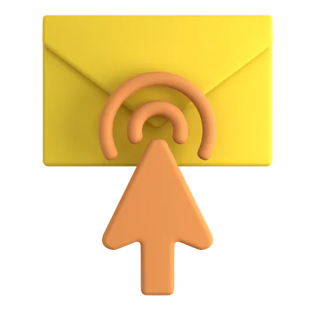 Selecione e-mail  3D Icon