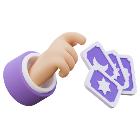 Select Tarot Card  3D Icon