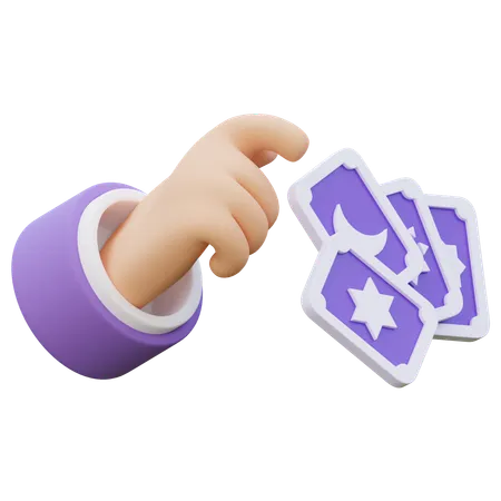 Select Tarot Card  3D Icon