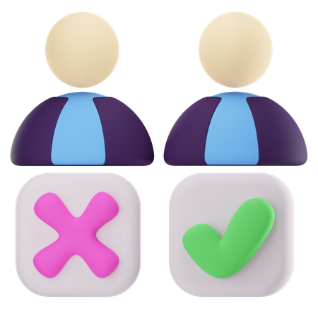 Selected Candidate  3D Icon