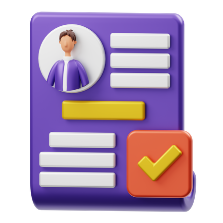 Selected candidate  3D Icon