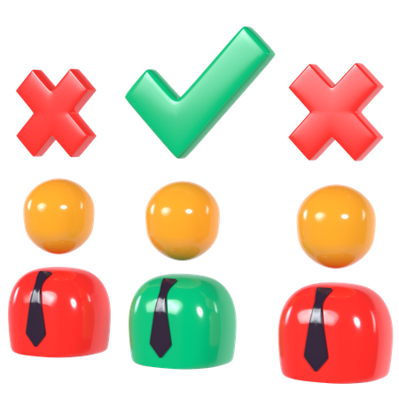 Selected Candidate  3D Icon