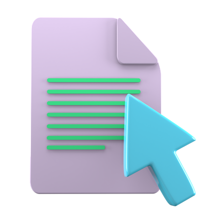 Selected File  3D Icon