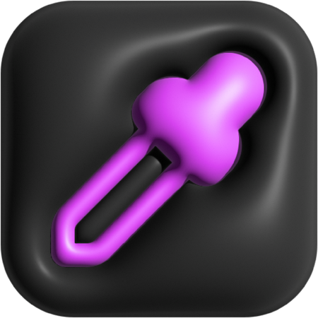 Pipette à couleurs  3D Icon