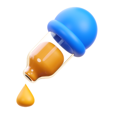 Pipette à couleurs  3D Icon