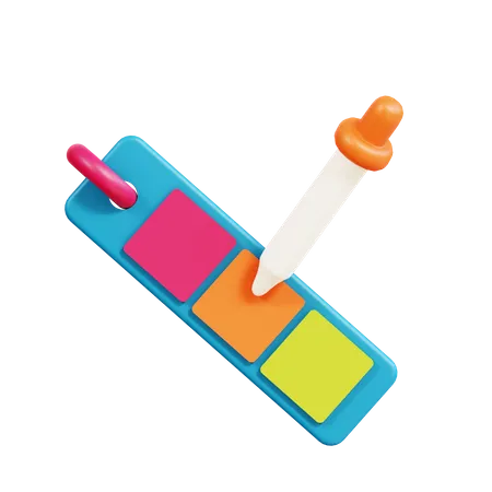 Pipette à couleurs  3D Icon