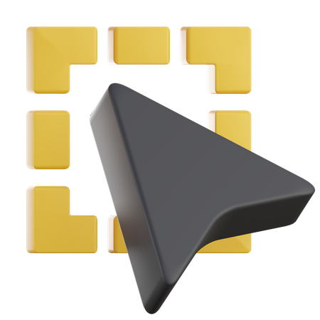Selection  3D Icon