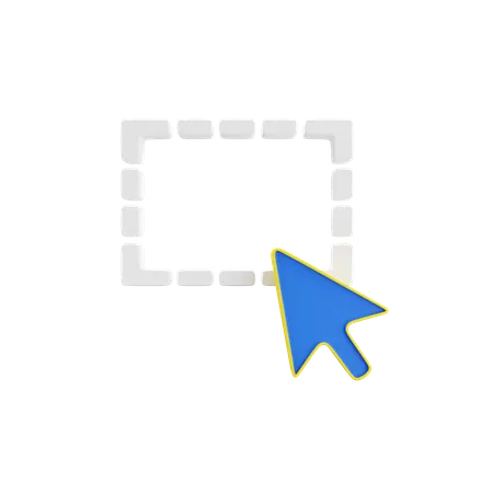 Selection  3D Icon