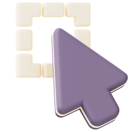 Selection  3D Icon