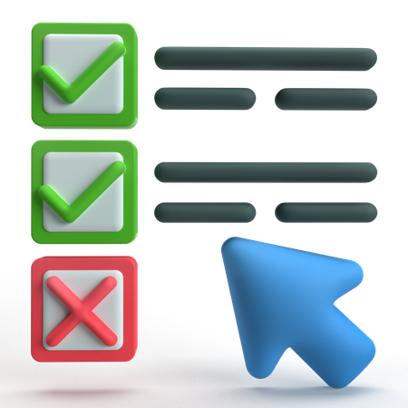 Selection  3D Icon