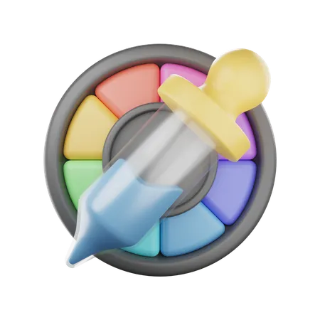 Selector de color  3D Icon