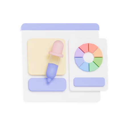 Selector de color  3D Icon