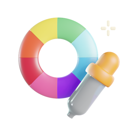 Selector de color  3D Icon