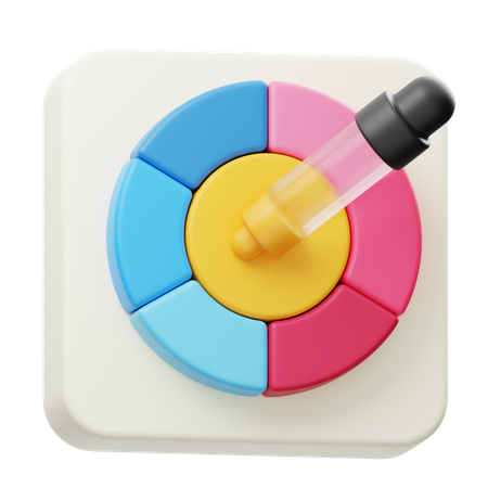 Selector de color  3D Icon