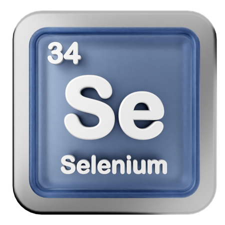 Selênio tabela periódica  3D Icon