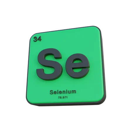 Selenium  3D Illustration