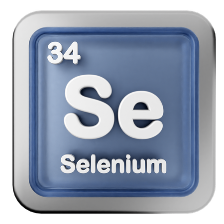 Selenium Periodic Table  3D Icon