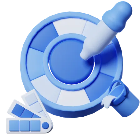 Seletor de cores  3D Icon